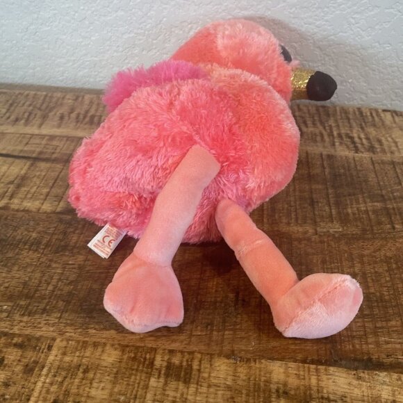 Ty Beanie Boos 9" GILDA the Pink Flamingo Plush Medium Buddy Tags Valentine Love - Picture 8 of 8